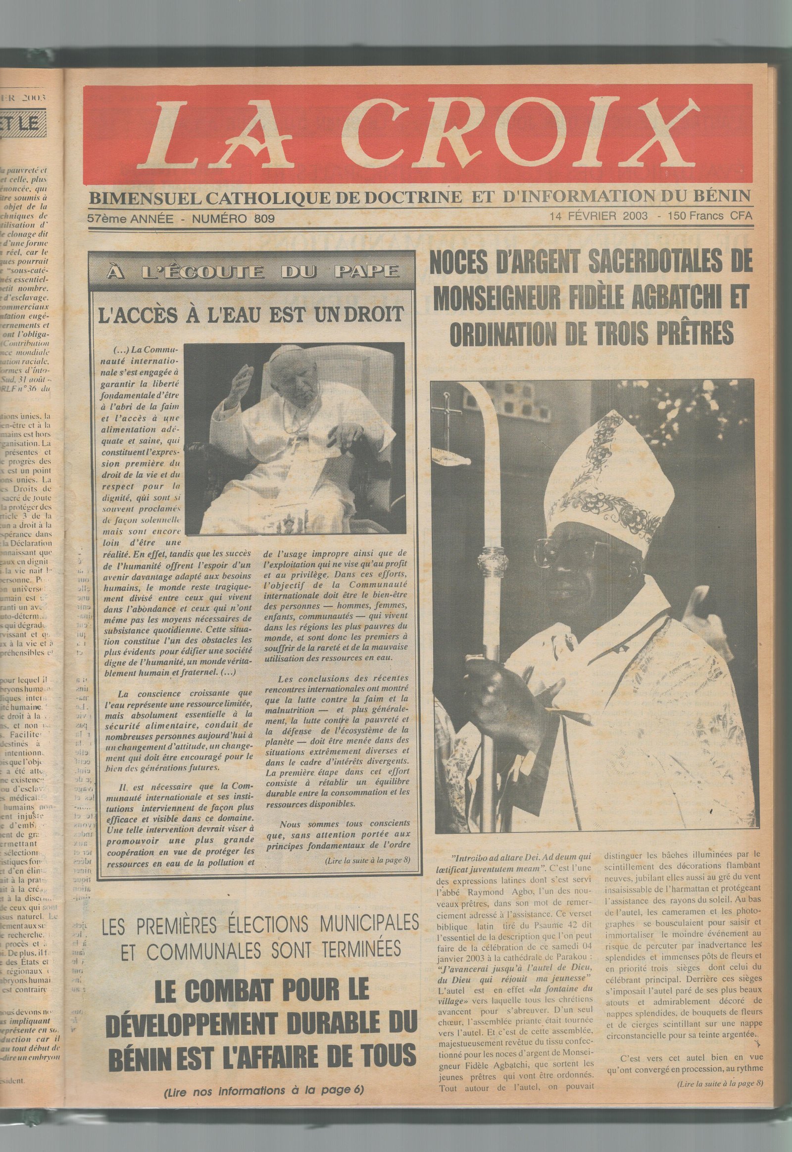 Image de Journal N°809