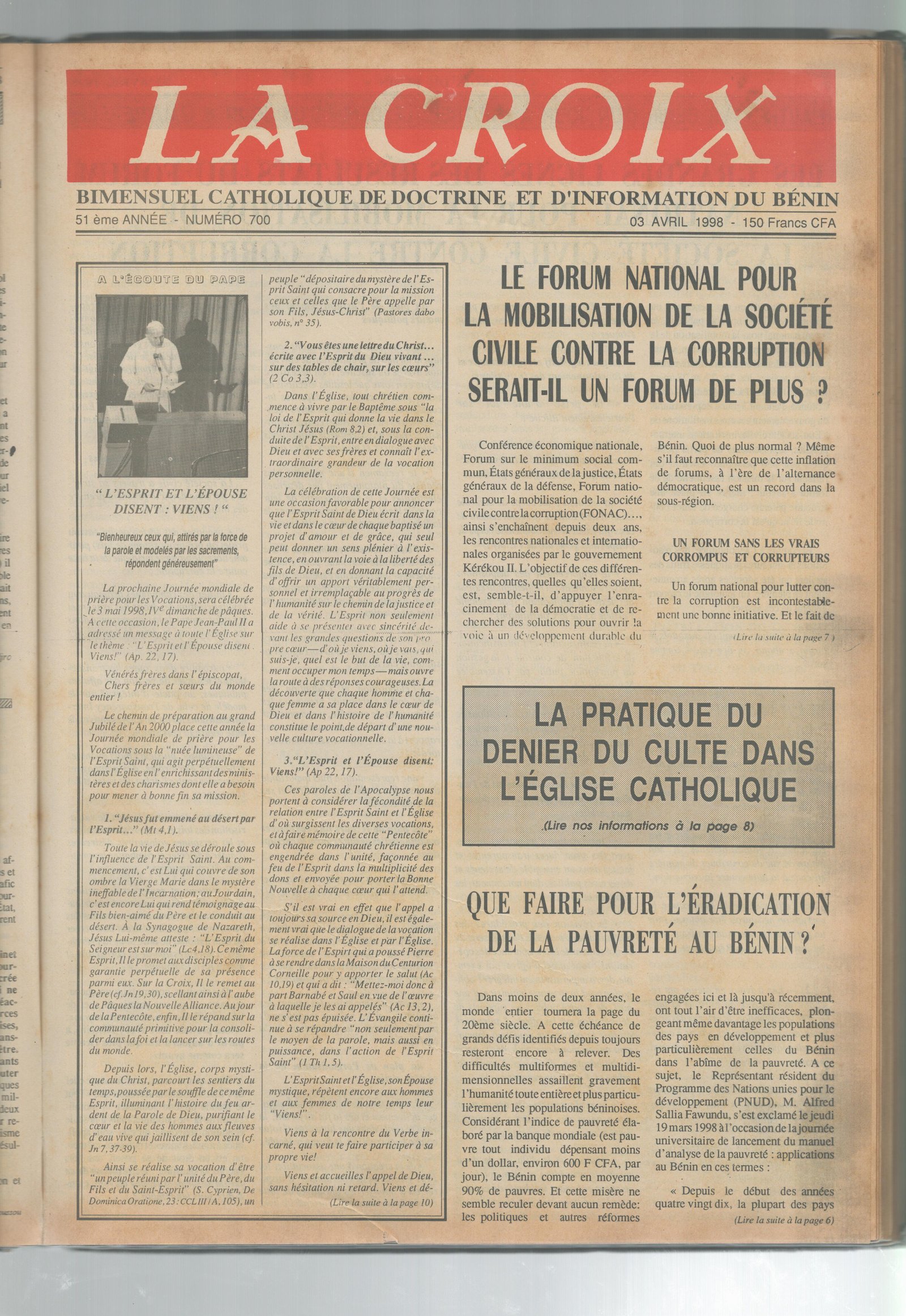 Image de Journal N°700