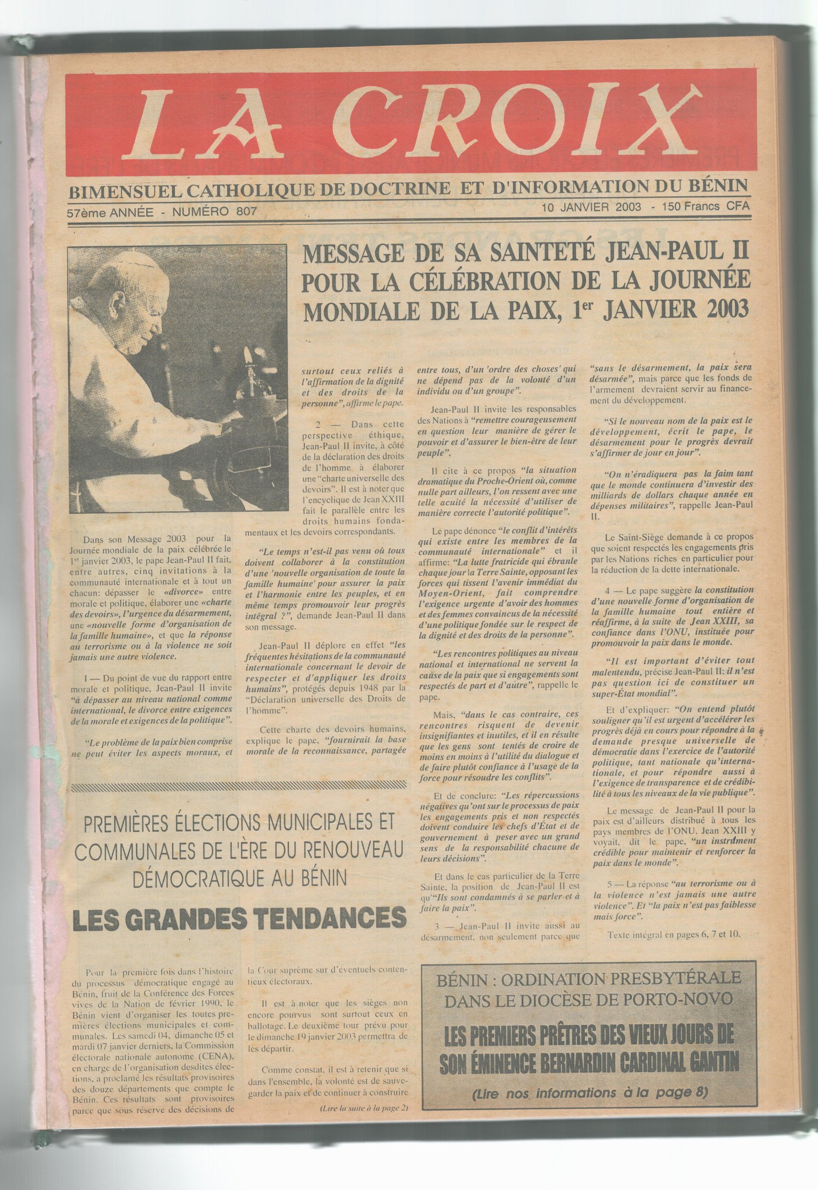 Image de Journal N°807