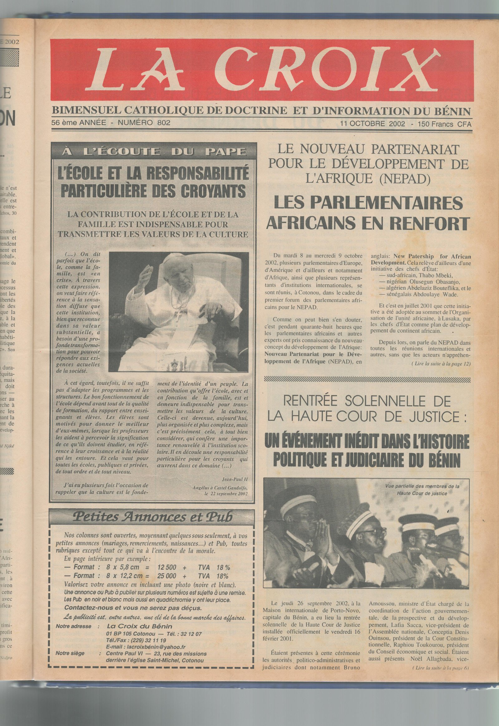 Image de Journal N°802