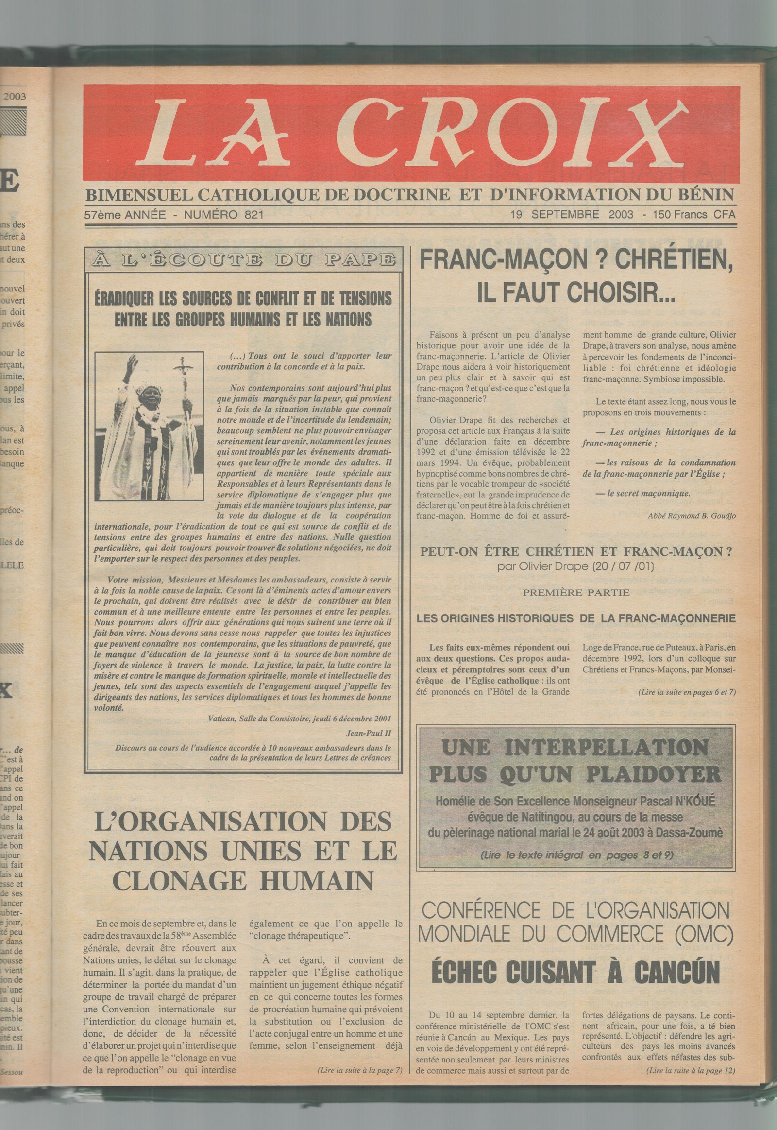 Image de Journal N°821