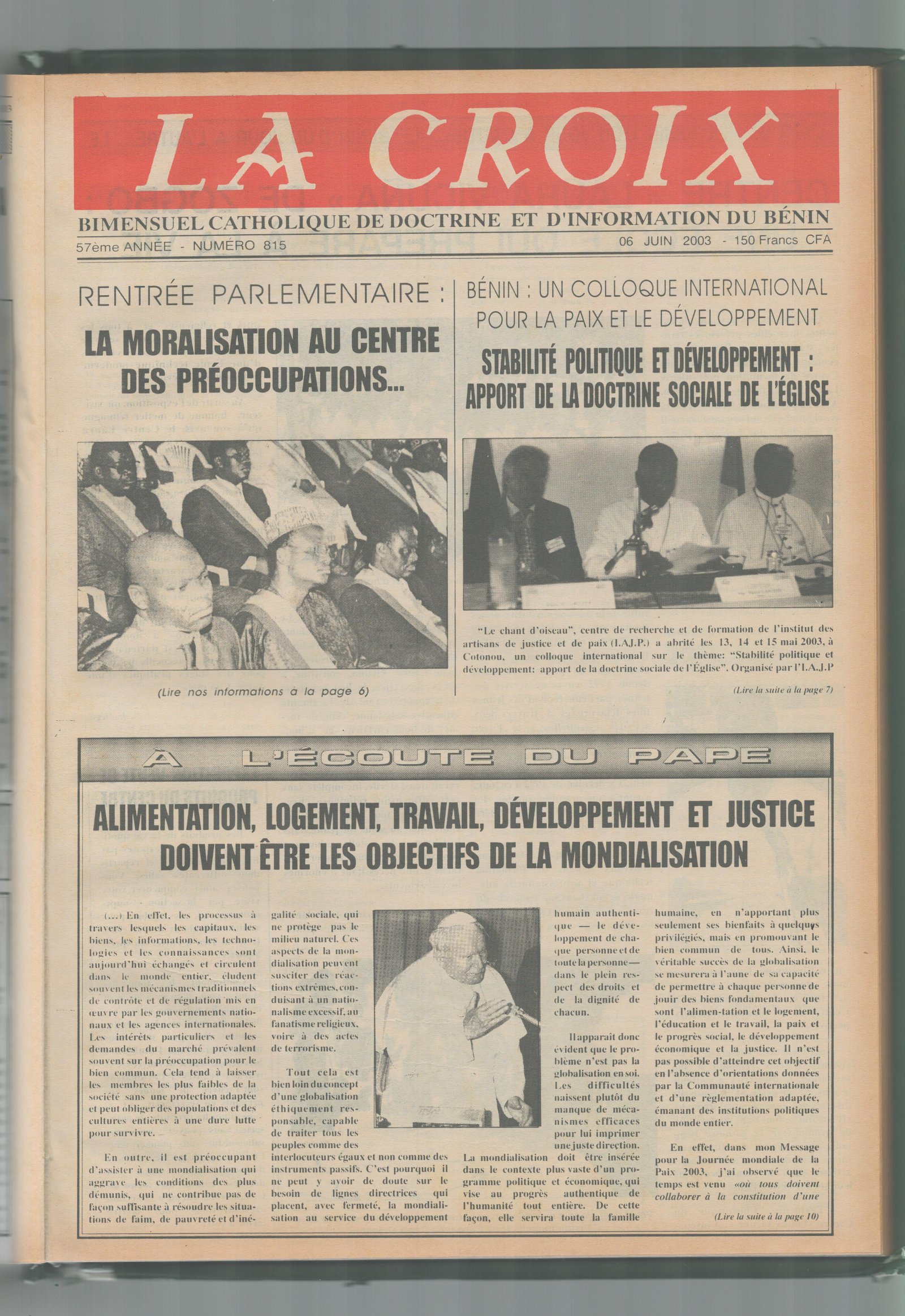 Image de Journal N°815