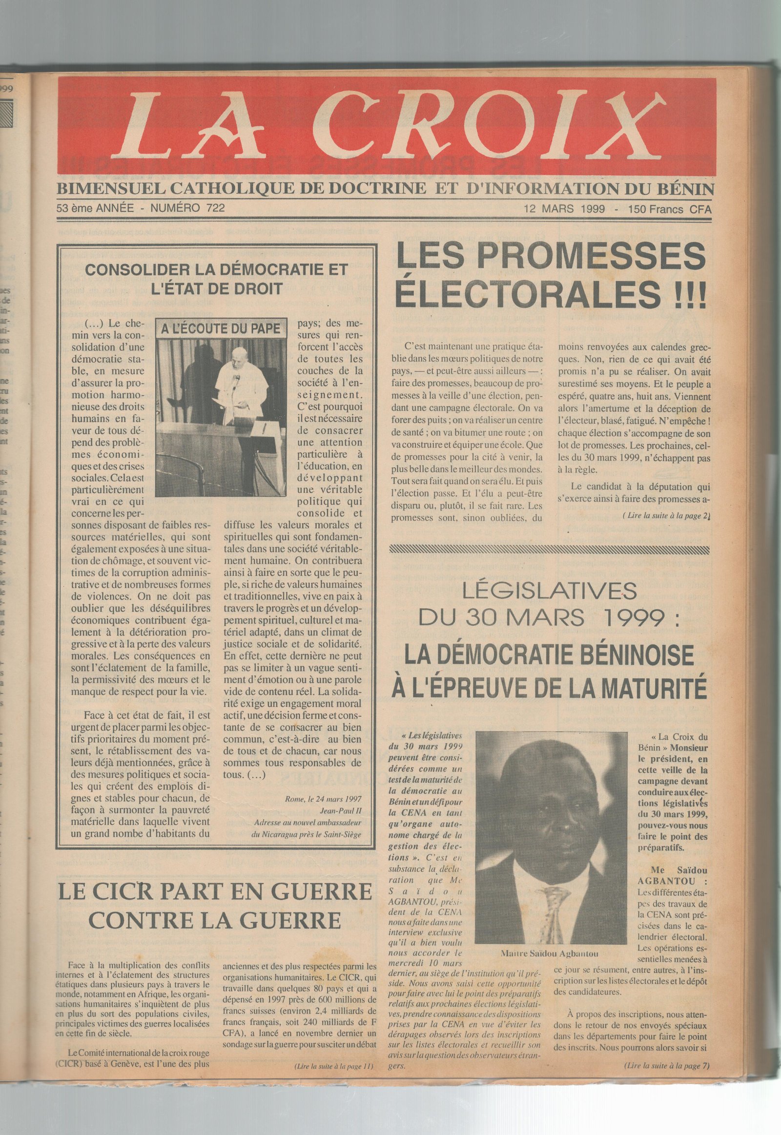 Image de Journal N°722