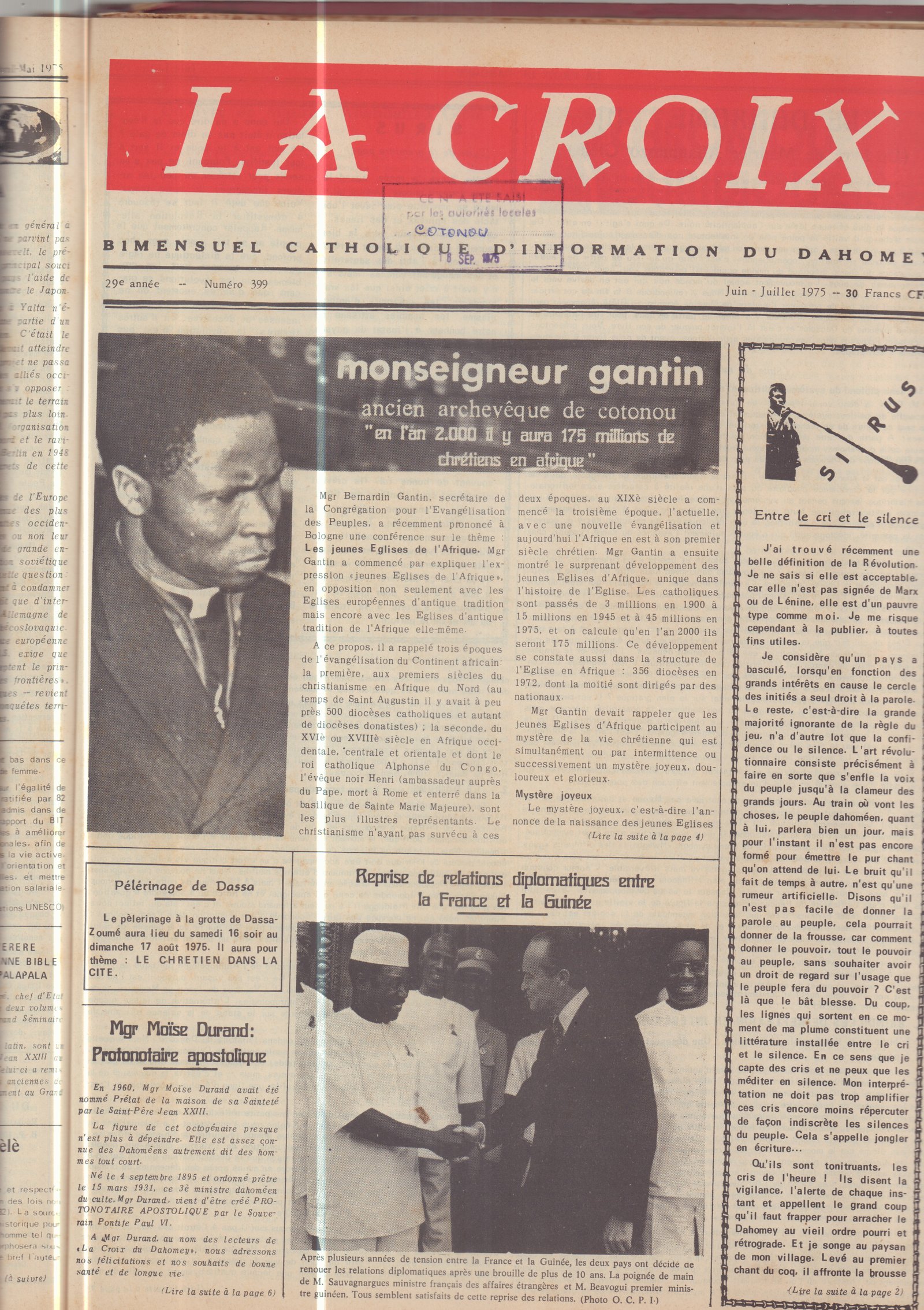 Image de Journal N°399