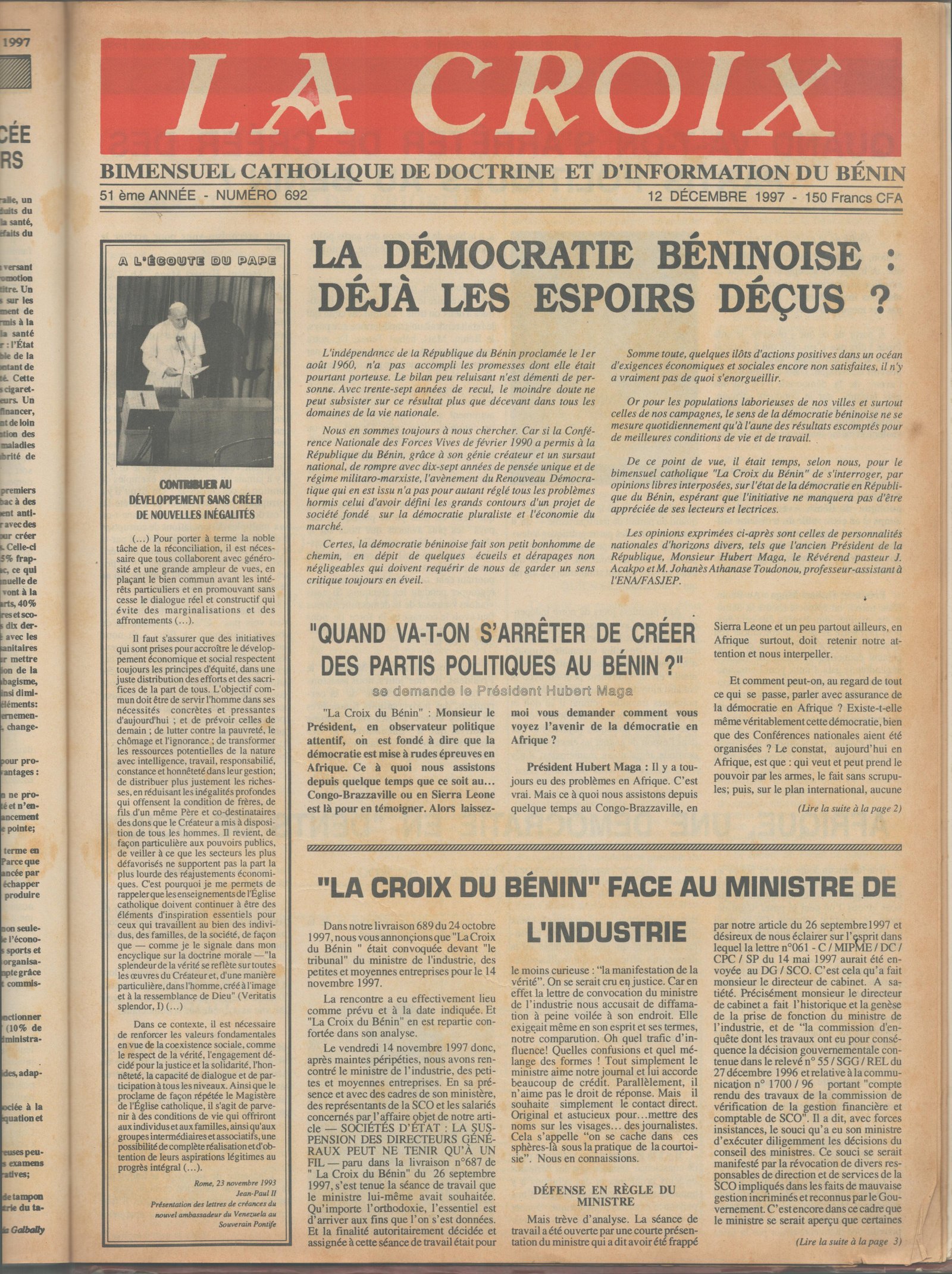 Image de Journal N°692