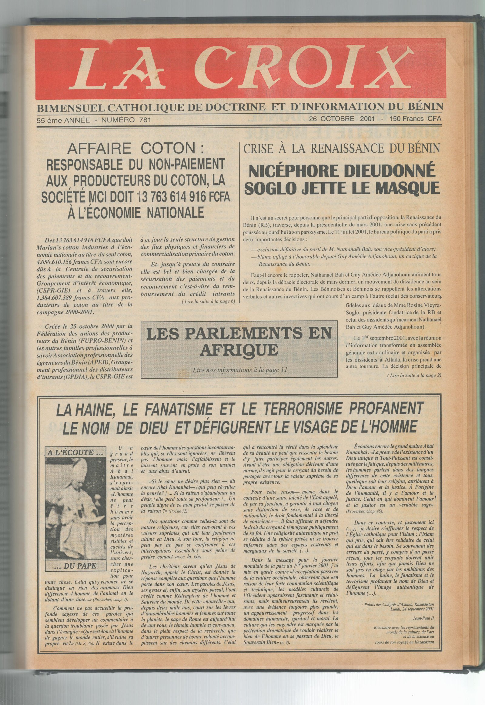 Image de Journal N°781